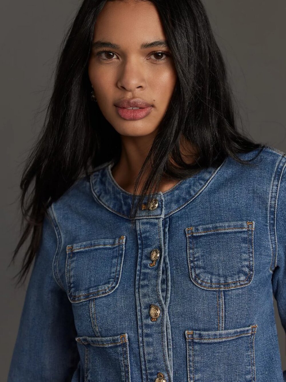 NWT Anthropologie Maeve Coco Denim Jacket - Picture 3 of 13